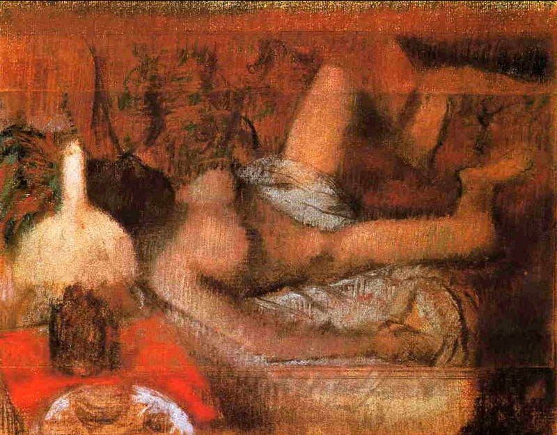Edgar Degas Reclining Nude